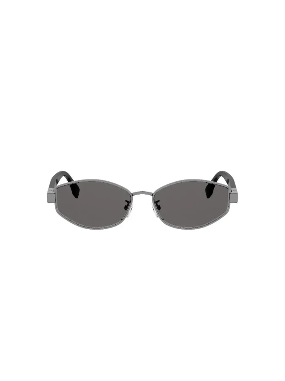 New FENDI Women's Sunglasses Metal Frame BAGUETTE FE40216U 14A 56 Silver